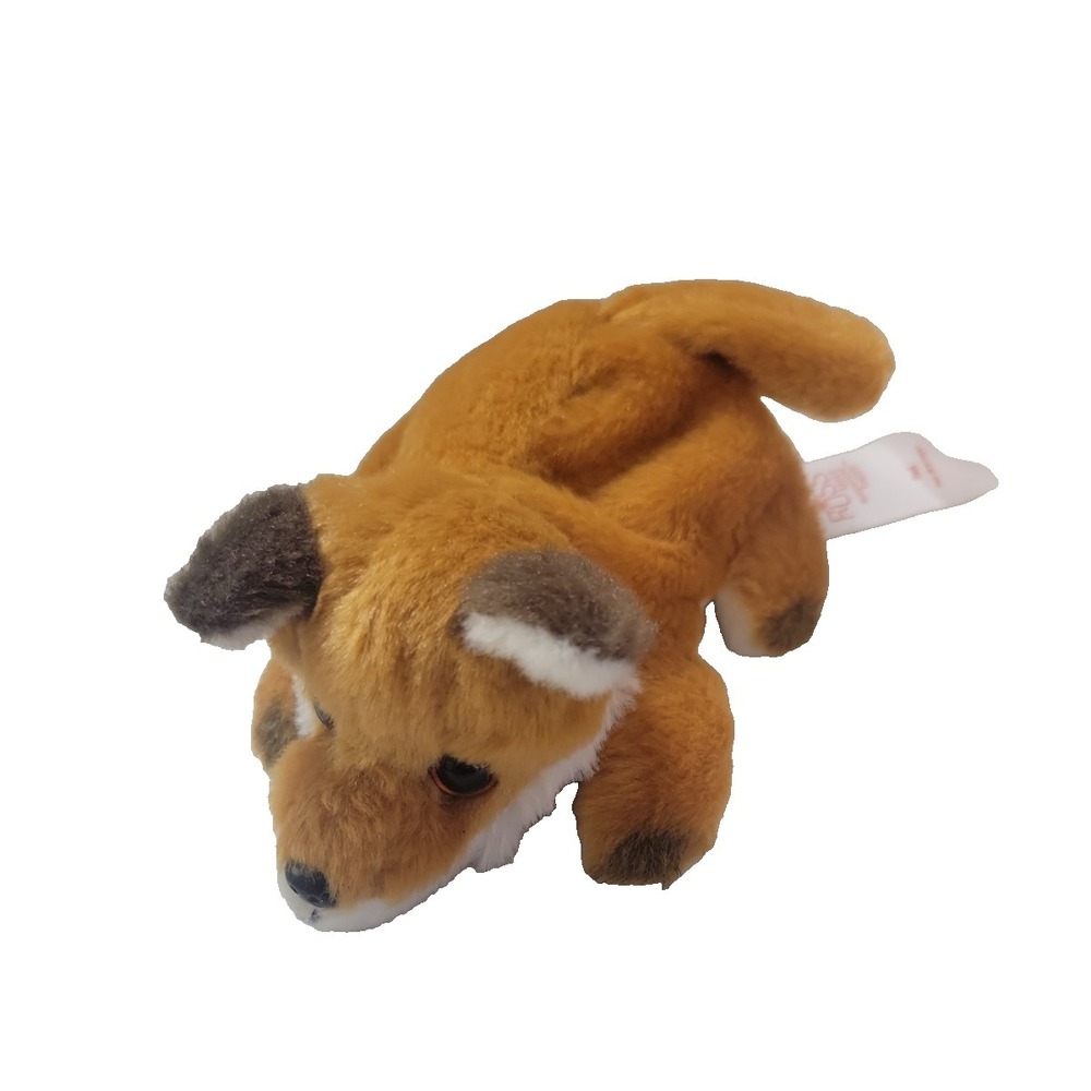 Russ Petooties Pets "Red" Fox Brown White Soft Mini Bean Bag Plush Toy 5"